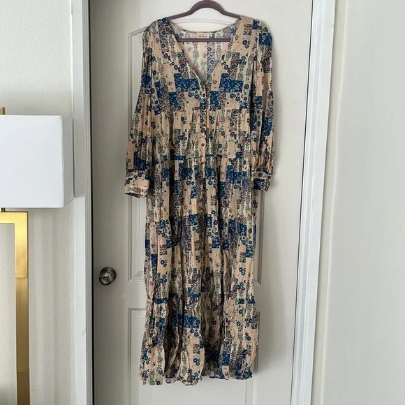 Sezane Benedetta Patchwork Print Dress - Picture 9 of 15